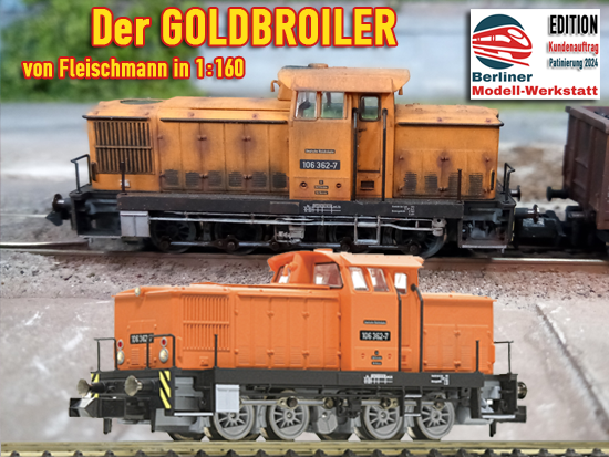 Auftragspatinierung Fleischmann Spur N BR 106 der DR